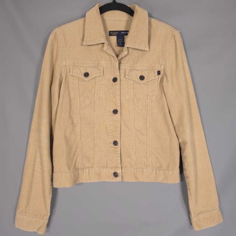 Abercrombie & Fitch Women’s Authentic Quality Corduroy Jacket Button Y2K SMALL